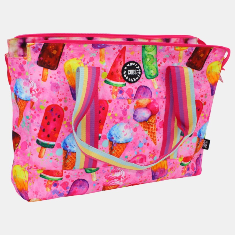 Cubs Beach Bag  Ice Cream World & Tie Dye Art