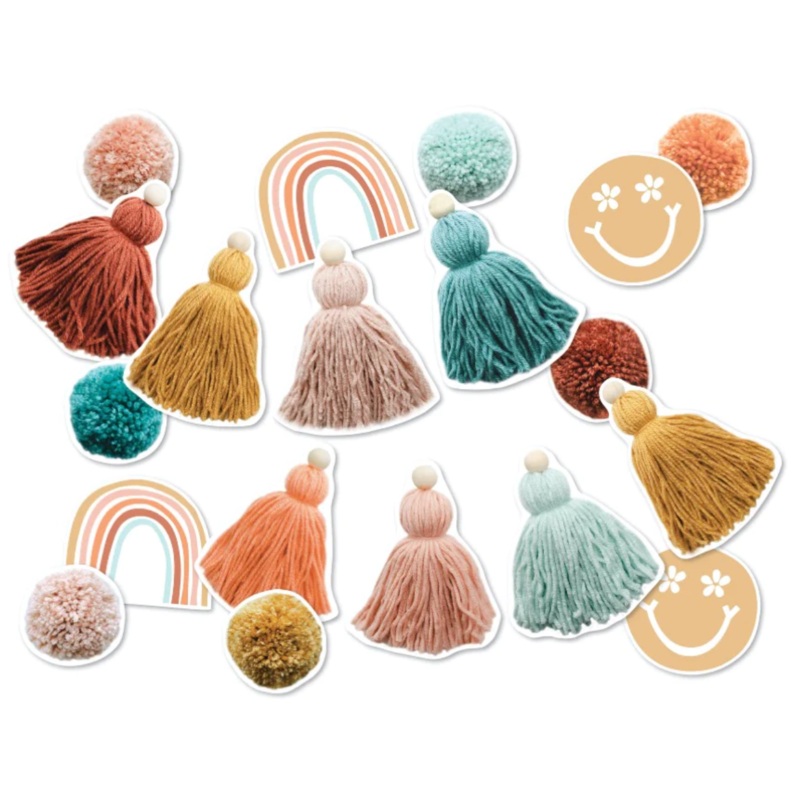 Good Vibes Colorful Cut-Outs (69 Pieces)