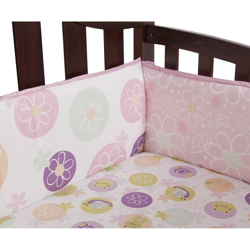 Lambs & Ivy Puddles Crib Bumper