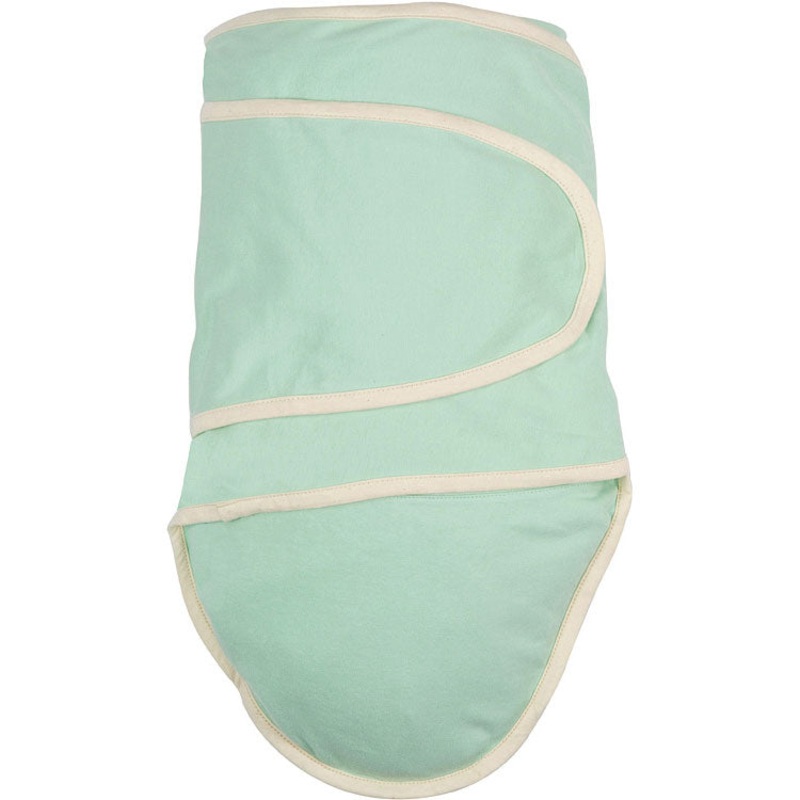 Miracle Blanket Swaddle – Green with Beige