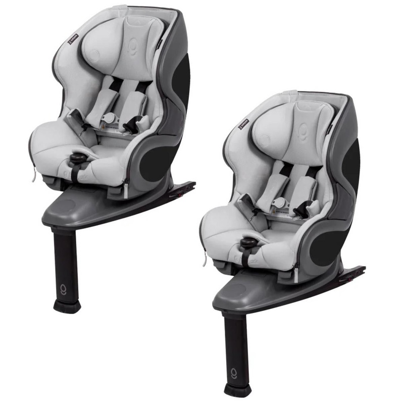 Babyark Classic Convertible Car Seat Family Bundle (2 Seats) – Charcoal Grey / Glacier Ice