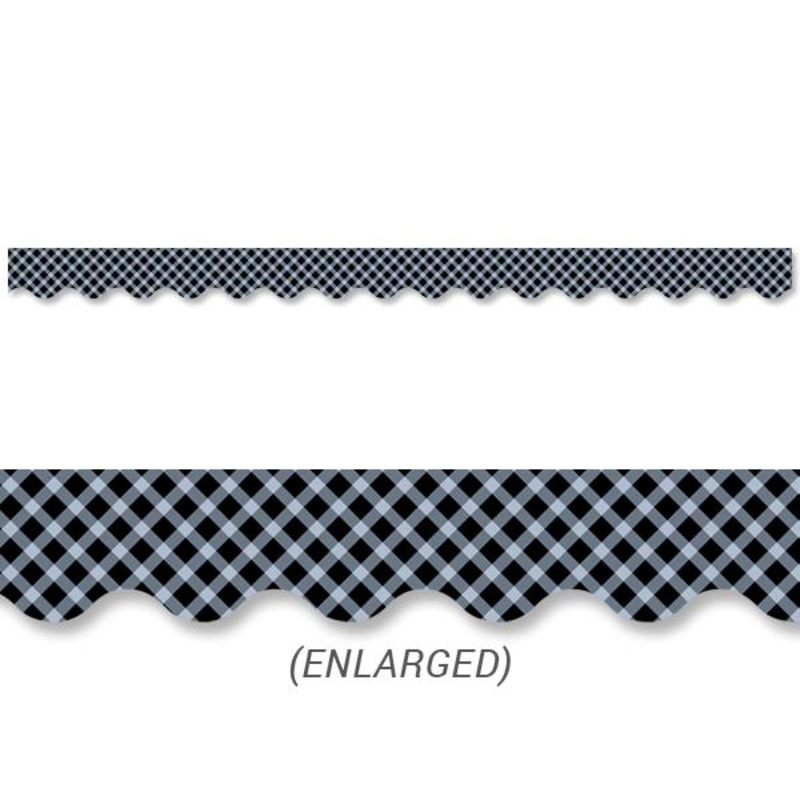 Black Gingham Border
