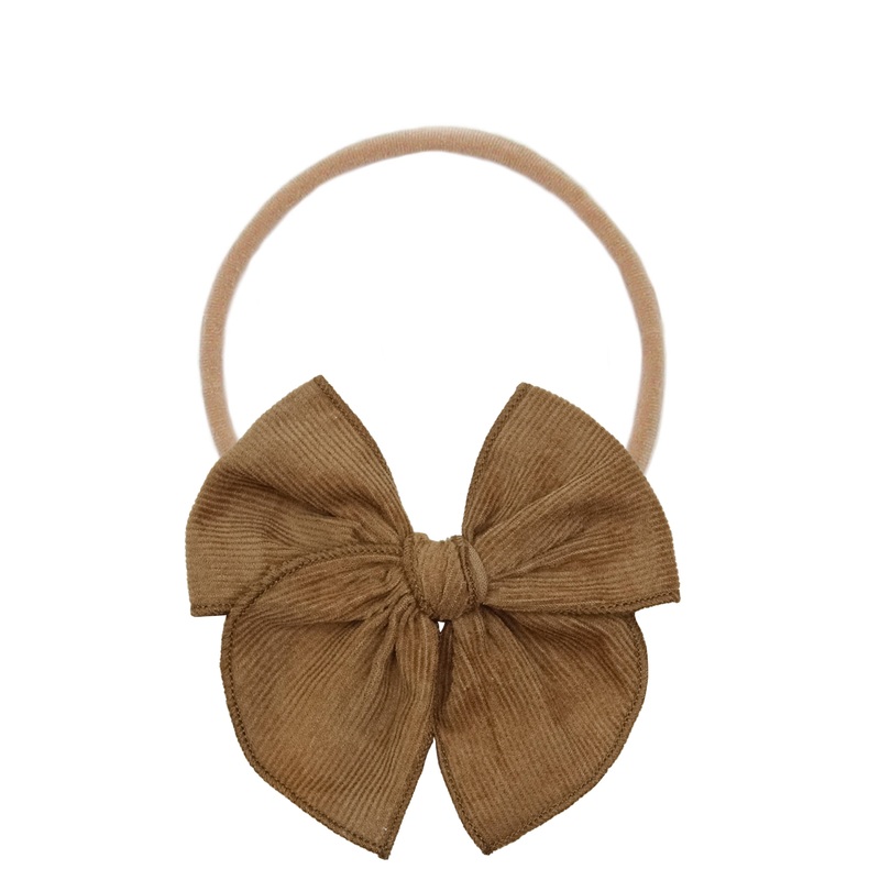 Heirloom Bow – Walnut Corduroy Headband