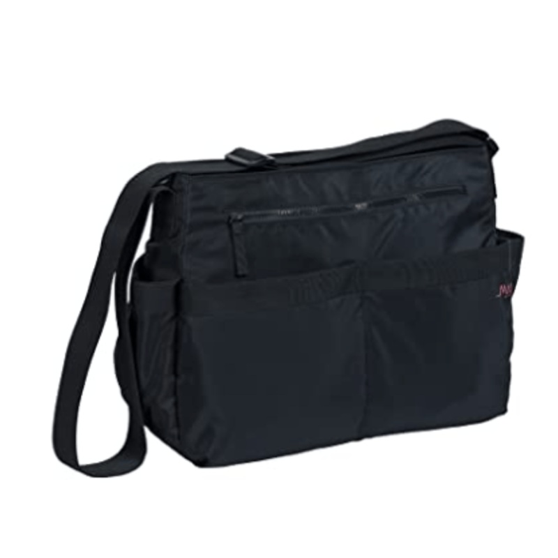 Lassig Womens Marv Shoulder Diaper Bag, Black
