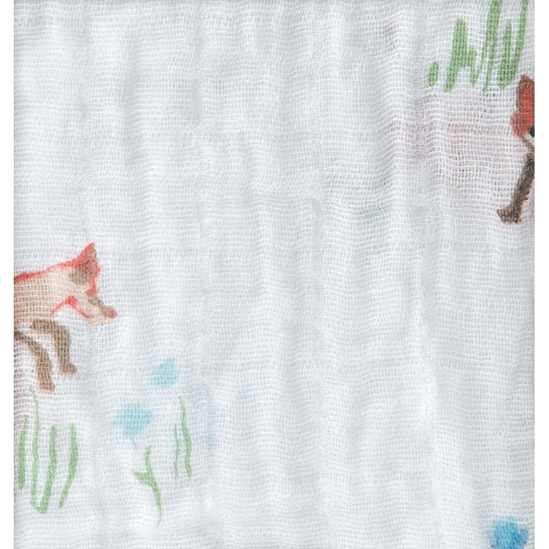 Little Unicorn Cotton Muslin Fitted Crib Sheet – Fox