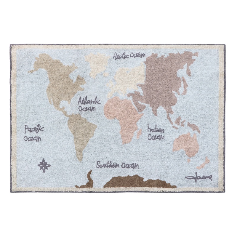 Lorena Canals Washable Rug – Vintage Map