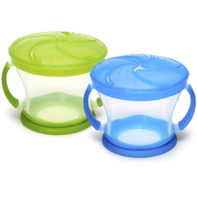 Munchkin Snack Catcher, 2-Pack – Blue/Green