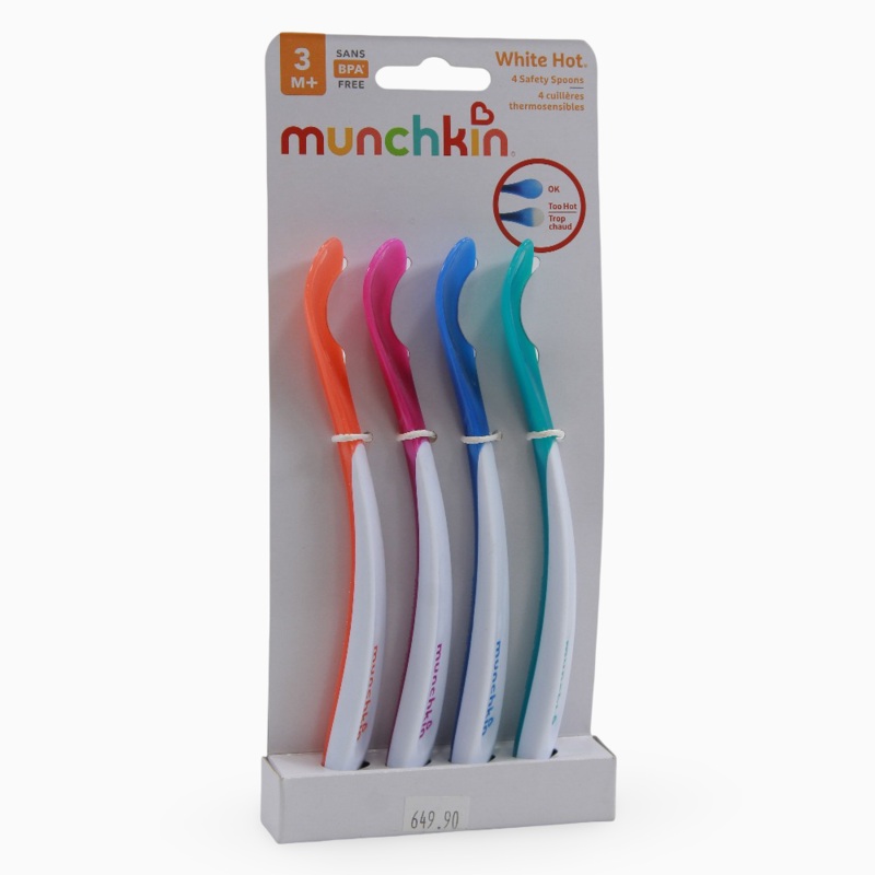 Munchkin White Hot Infant Spoons – Pack of 4 – 3 months+