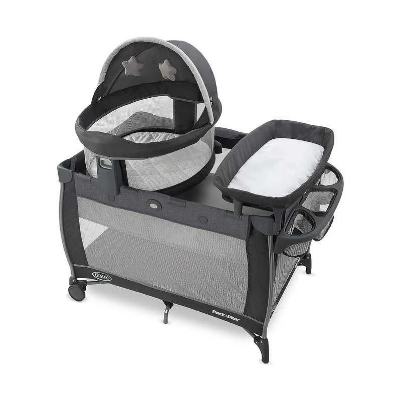 Graco Pack n Play Dome LX Playard with Baby Bassinet, Redmond