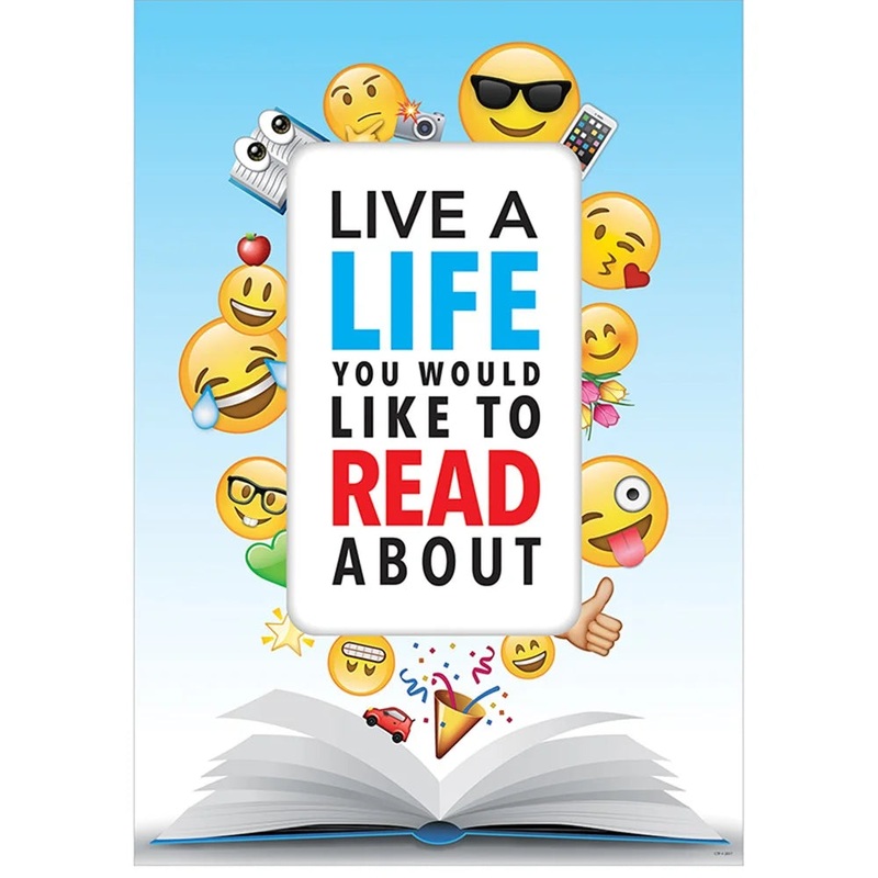 LIVE A LIFE… EMOJI FUN INSPIRE U POSTER