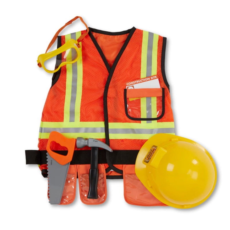 Melissa & Doug Construction Worker Role Play Costume Set
