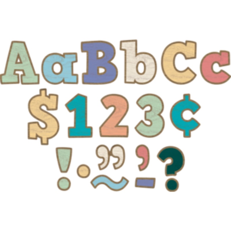 Painted Wood Bold Block 4″ Letters Combo Pack