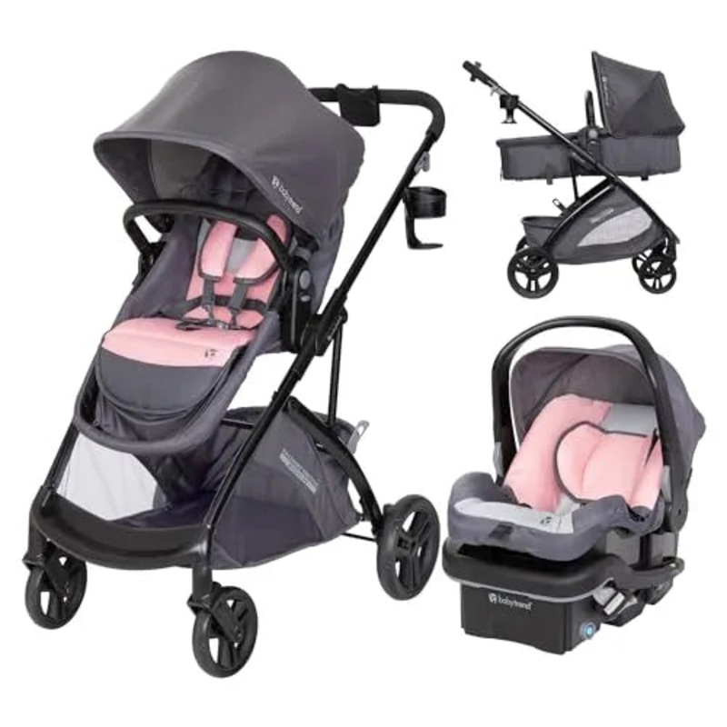 Passport Switch Modular Travel System with EZ-Lift PLUS Infant Car Seat – Dash Pink