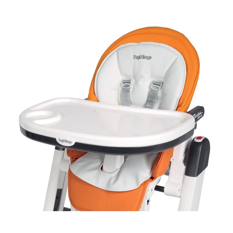 Peg Perego Booster Cushion – Latte (Lovely White Eco Leather)