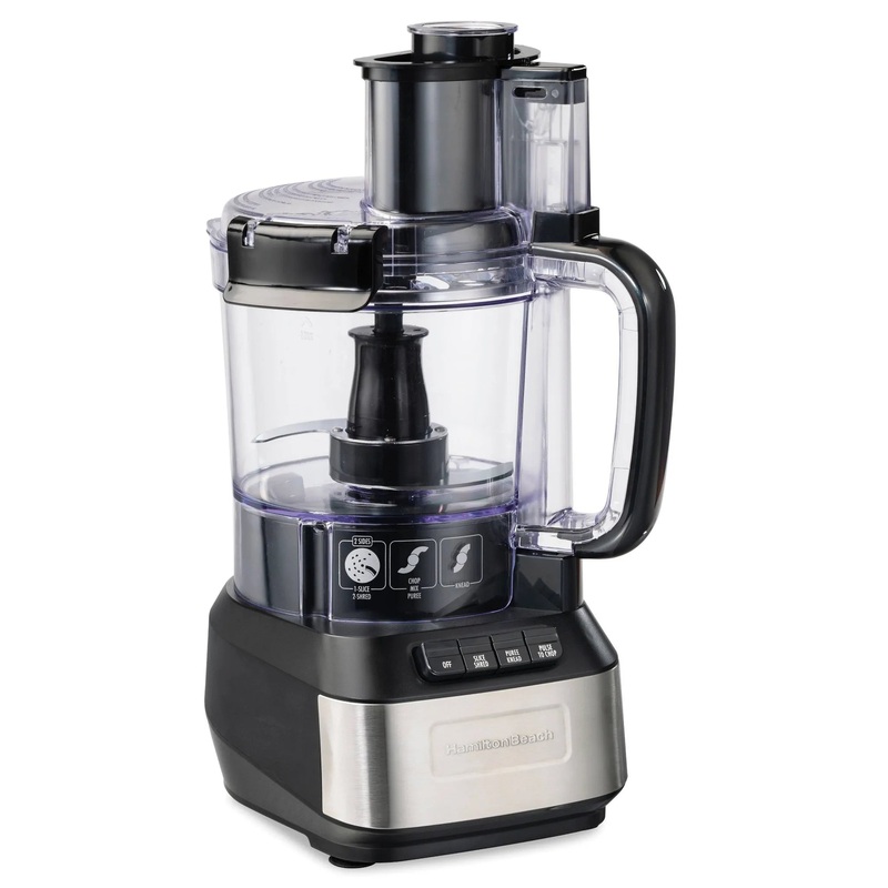 12 Cup Stack and Snap Food Processor – Black