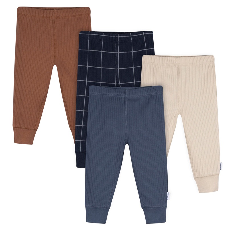 4-Pack Baby Boys Vintage Indigo Active Pants