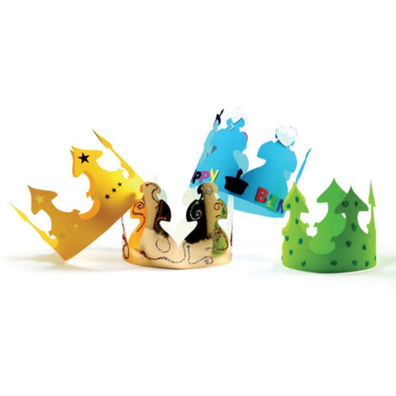 Bright Tag Crowns, Pack of 24