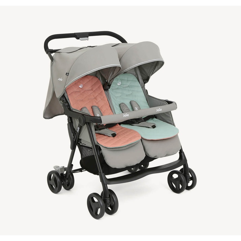 Joie Aire Twin Stroller – Lightweight Double Stroller Nectar & Mineral