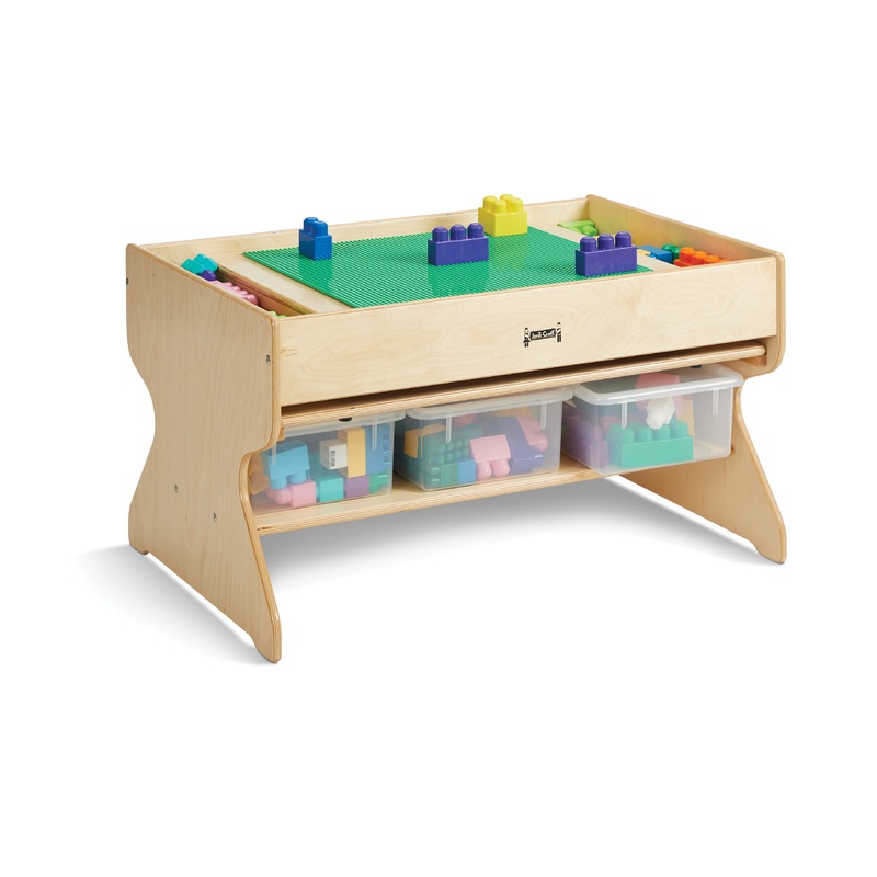 Jonti-Craft Deluxe Building Table – Traditional Brick Compatible