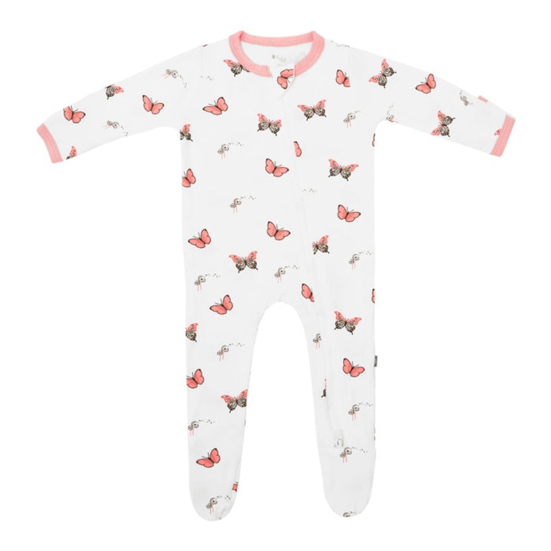 Kyte Baby Zippered Footie – Butterfly