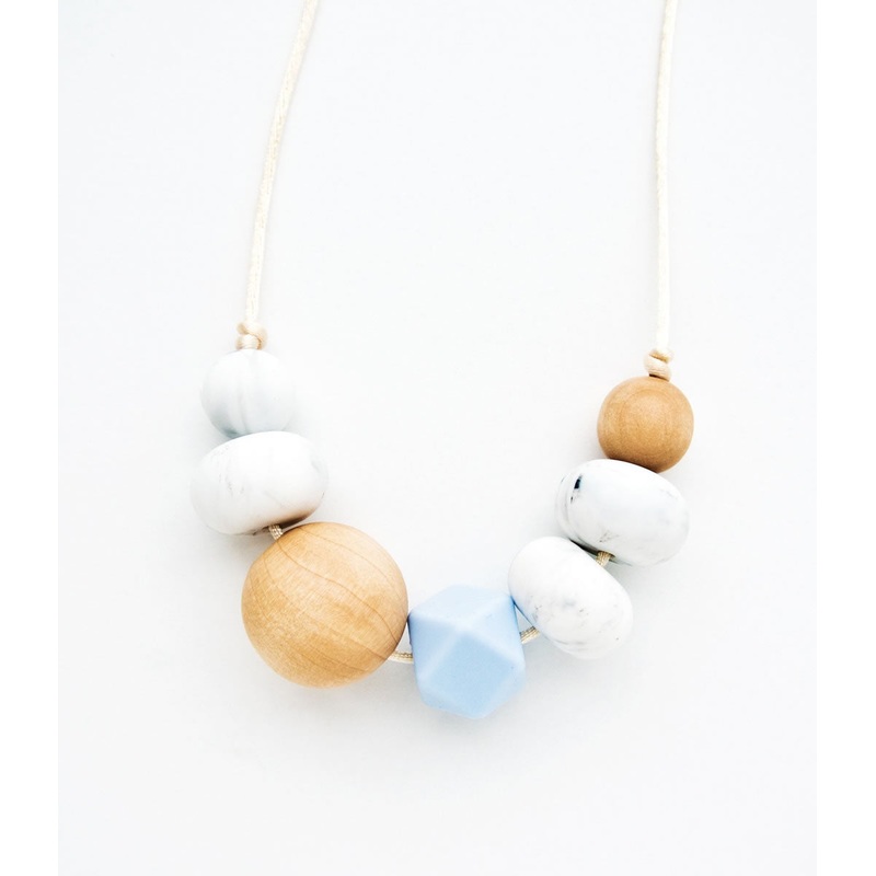 Loulou Lollipop Freda Minimal Necklace – Blue