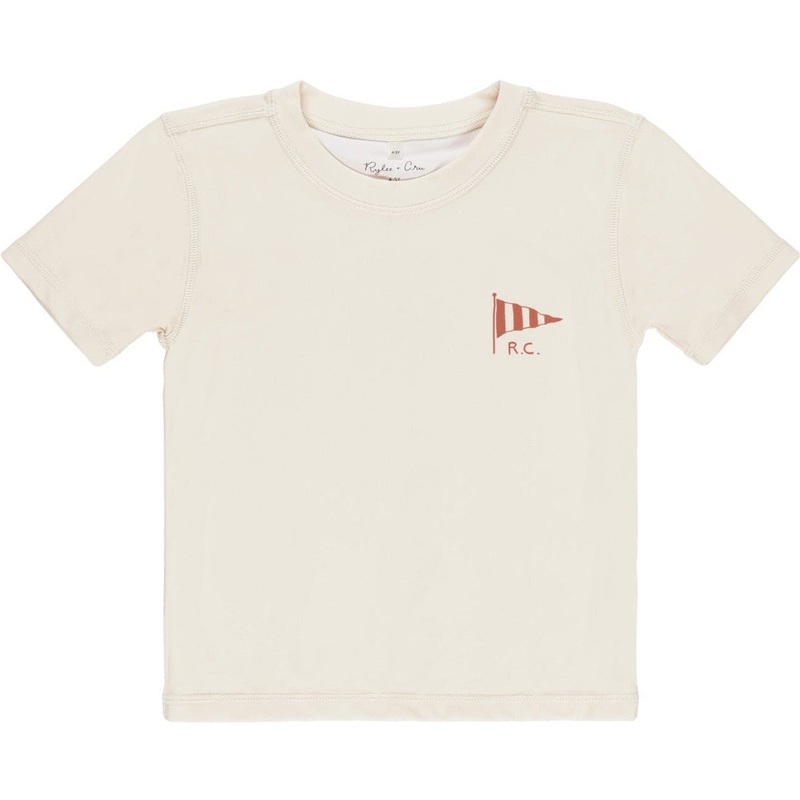 Rylee + Cru Short Sleeve Rashguard || Natural