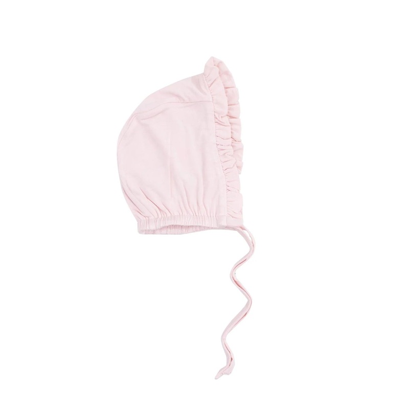 Solid Classic Pink Ruffle Bonnet