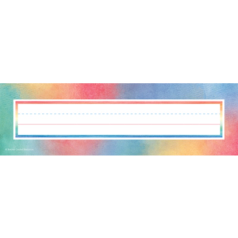 Watercolor Flat Nameplates
