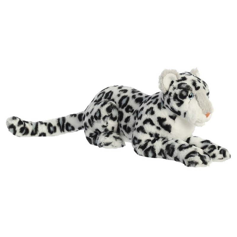 Asha White Leopard Plush Toy