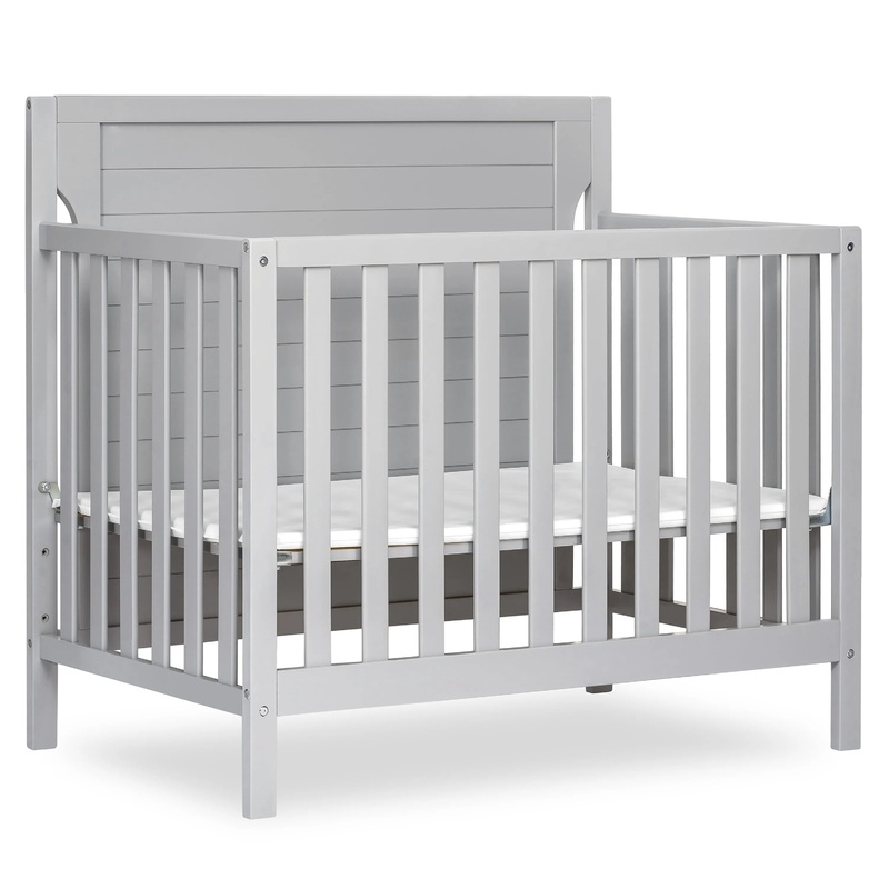 Bellport 4 in 1 Convertible Mini/Portable Crib – Pebble Grey