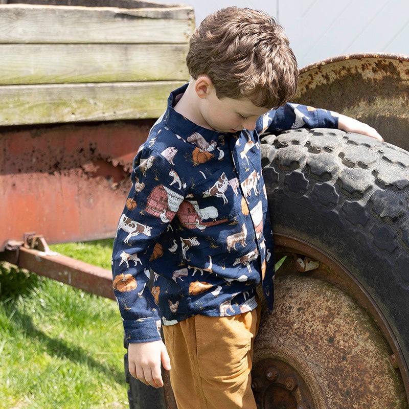 Boy’s Jack Shirt – On the Farm