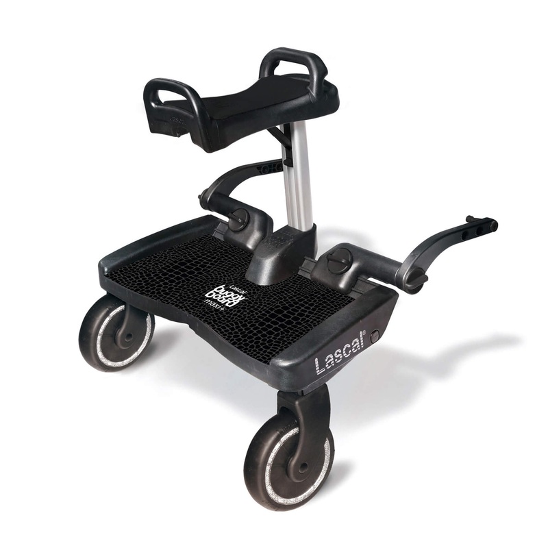 Lascal BuggyBoard Maxi Plus – Black Croc with Black Saddle