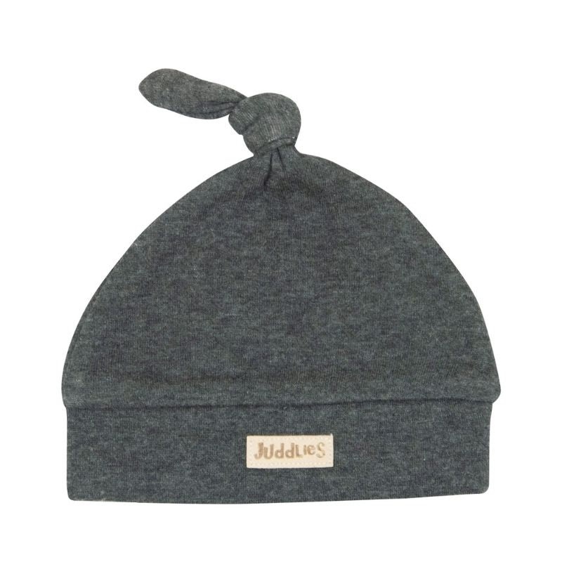 Newborn Cap – Charcoal Grey Fleck