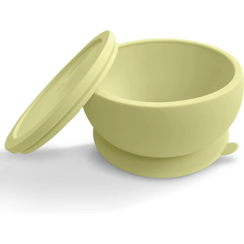Octopod Silicone Baby Suction Bowl With Lid – Spill Proof Toddler Feeding Bowl
