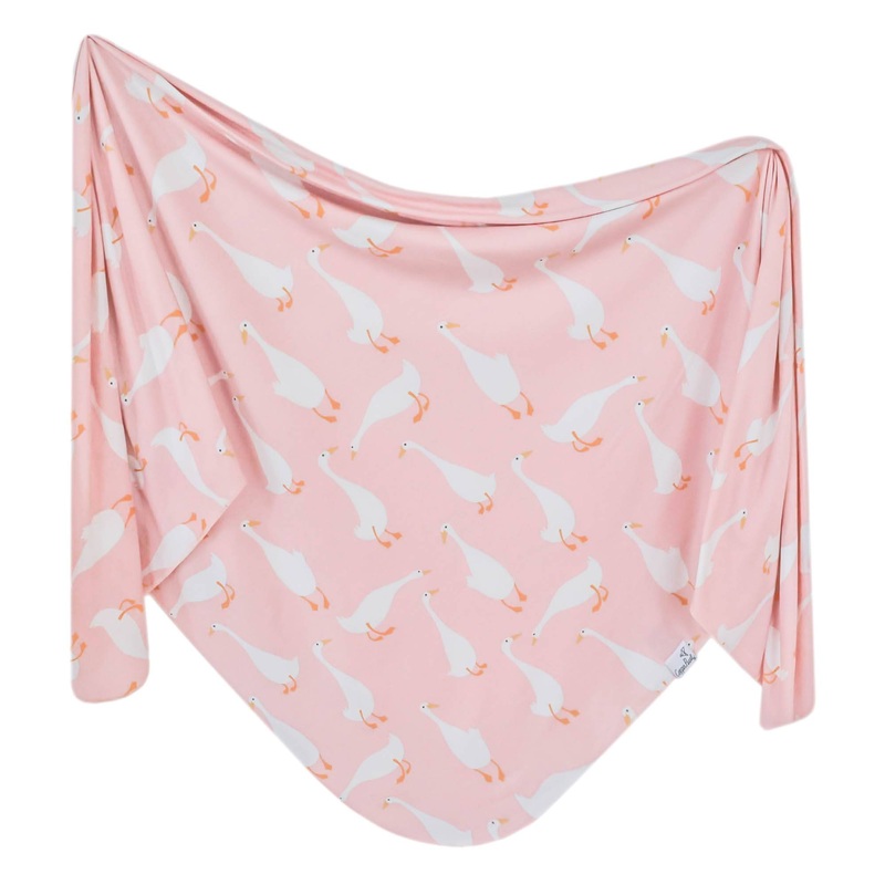 Copper Pearl Knit Swaddle Blanket – Goosie