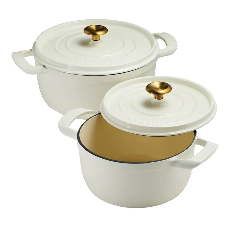 Dutch Oven Set, 2-pack  – White