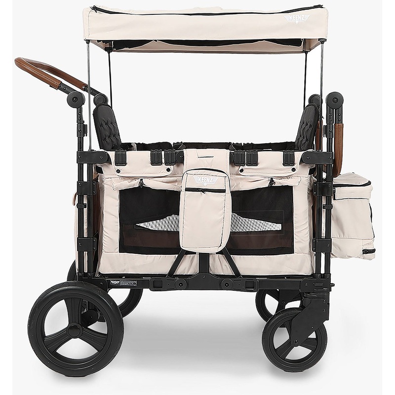 Keenz XC+ Luxury Comfort (4 Seater) Stroller Wagon – Cream