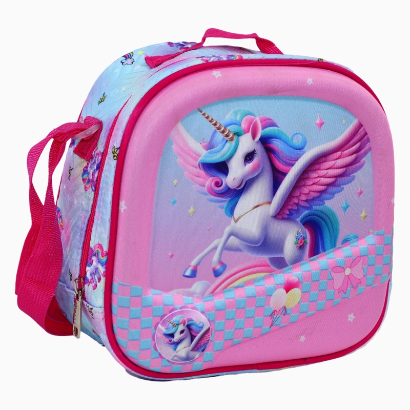 Unicorn Lunch Bag – Light Blue/Pink