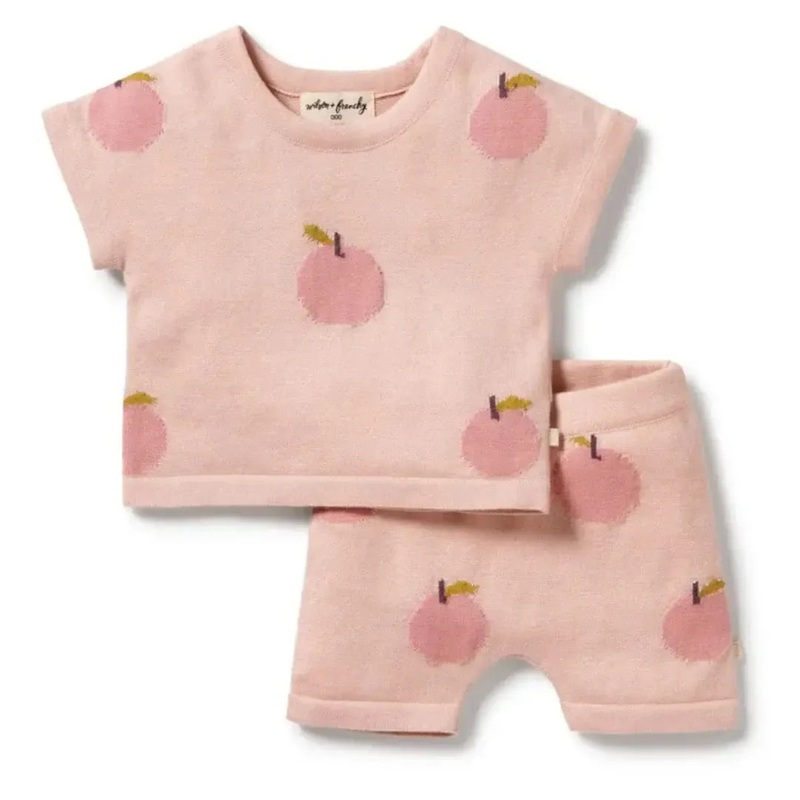 Wilson + Frenchy – Organic Knitted Set – Just Peachy