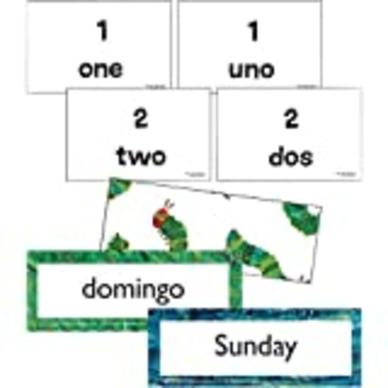 World of Eric Carle | The Very Hungry Caterpillar Learning Cards | English and Spanish