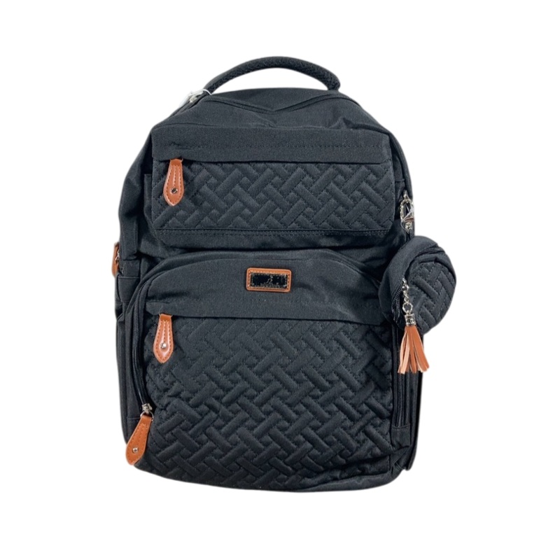 BabbleRoo Diaper Bag Backpack, Black, XL Original