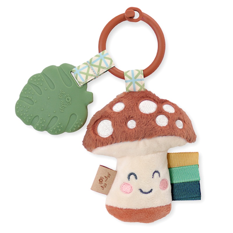 Itzy Ritzy Itzy Pal Plush + Teether Mushroom