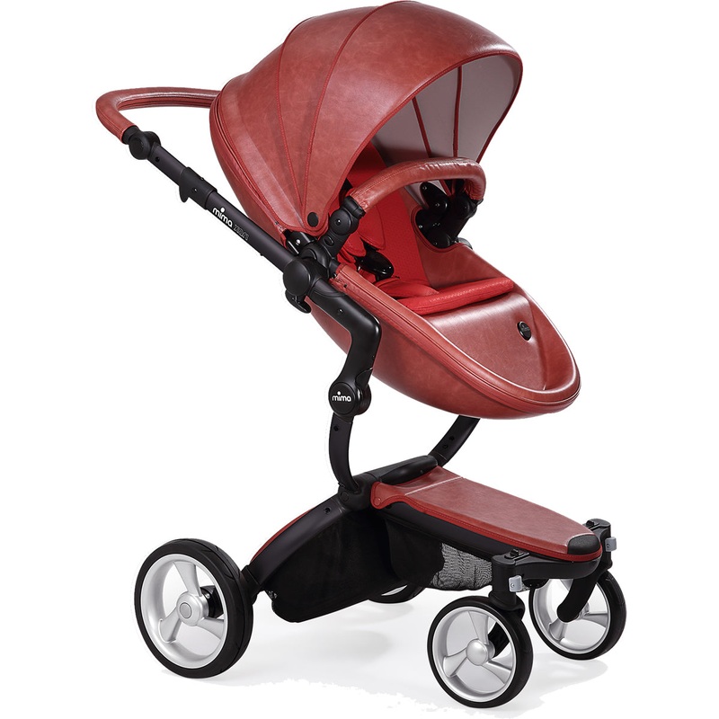 Mima Xari Complete Stroller, Black – Sicilian Red / Ruby Red