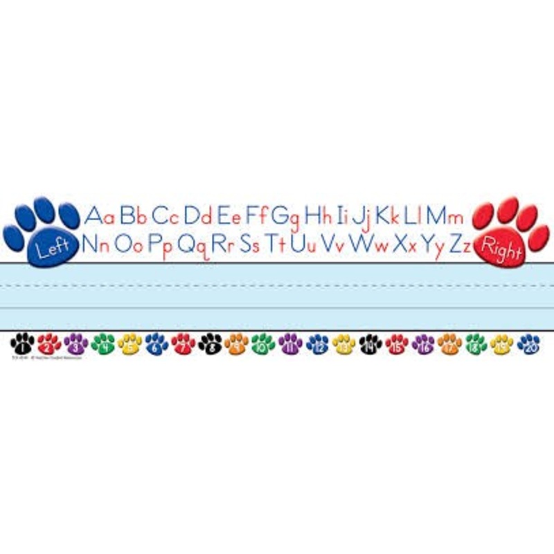 Paw Prints Alphabet Name Plates