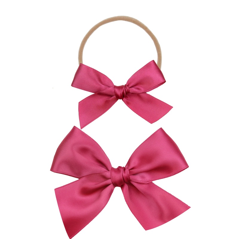 Satin Bow – Peony Headband