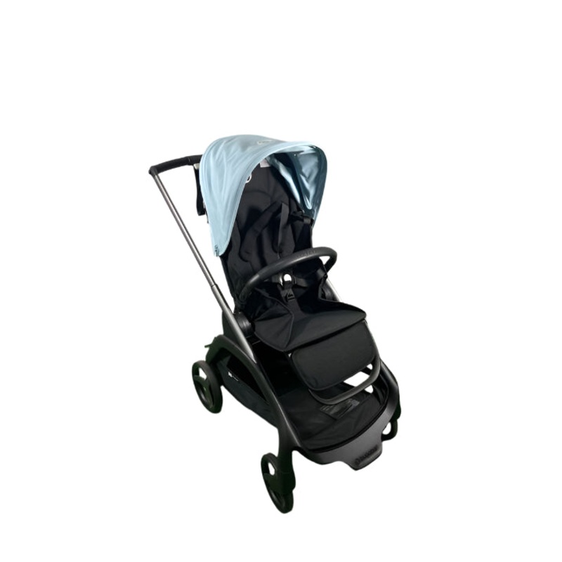 Bugaboo Dragonfly Bassinet and Seat Stroller, Midnight Black, Graphite, Skyline Blue, 2024 HIDDEN SEAT REQ 5.19