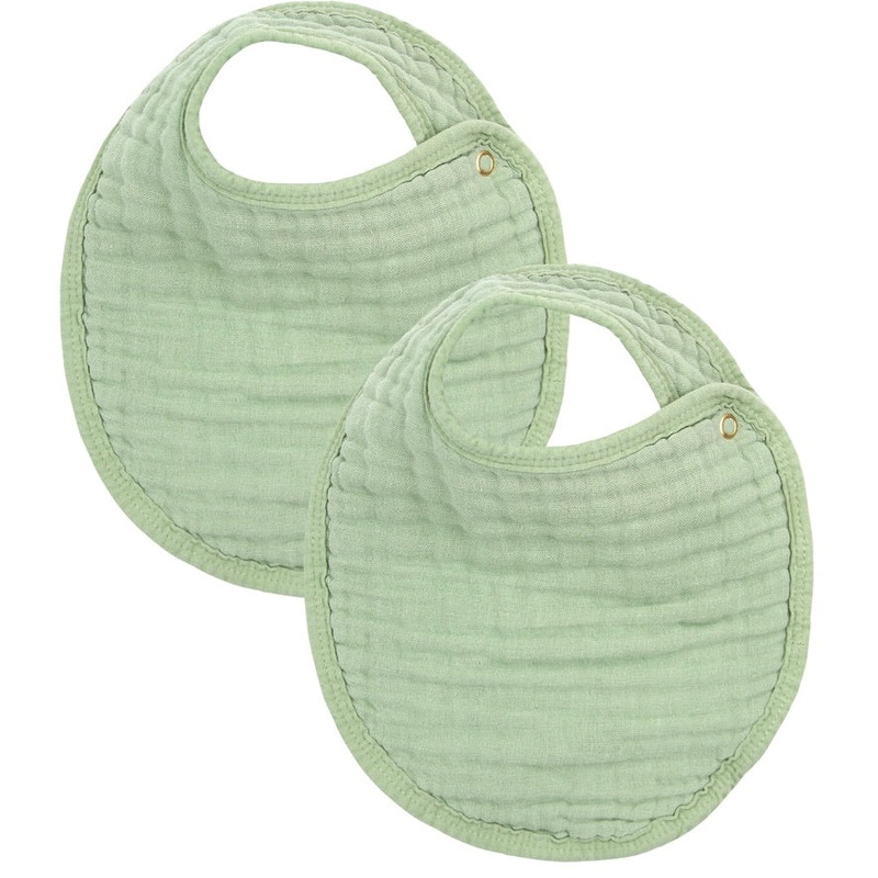 Cloud Muslin Bib 2 Pack – Sage