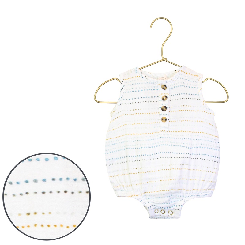Cloud Muslin Bubble Romper – Conrad