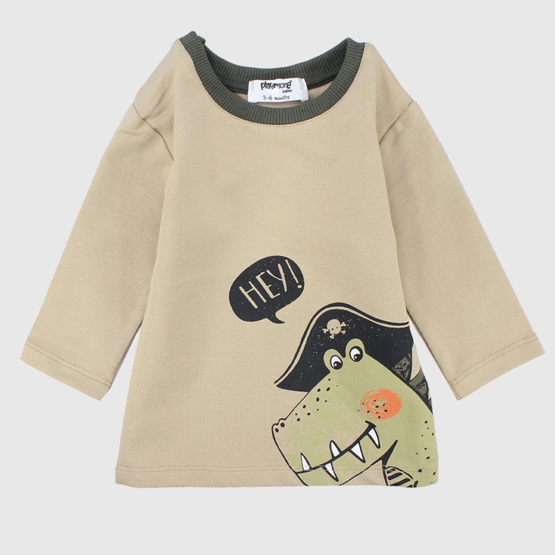 Dino Pirate Long-Sleeved T-Shirt