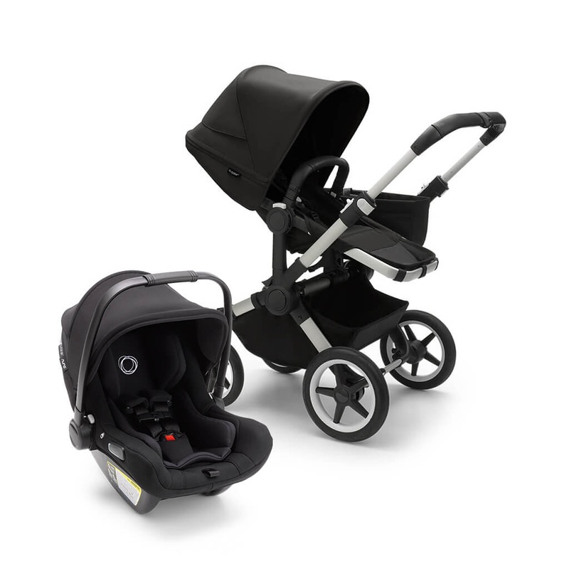 Donkey 5 Mono + Turtle Air Travel System Bundle Aluminum /Midnight Black
